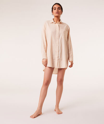 Linen nightshirt;${refinementColor}