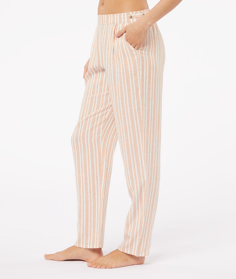 Striped sleep pants;${refinementColor}