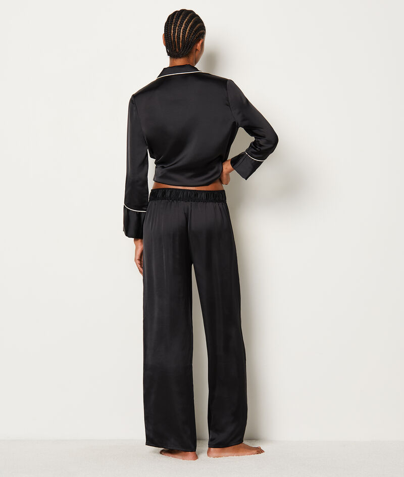 Satin sleep pants;${refinementColor}