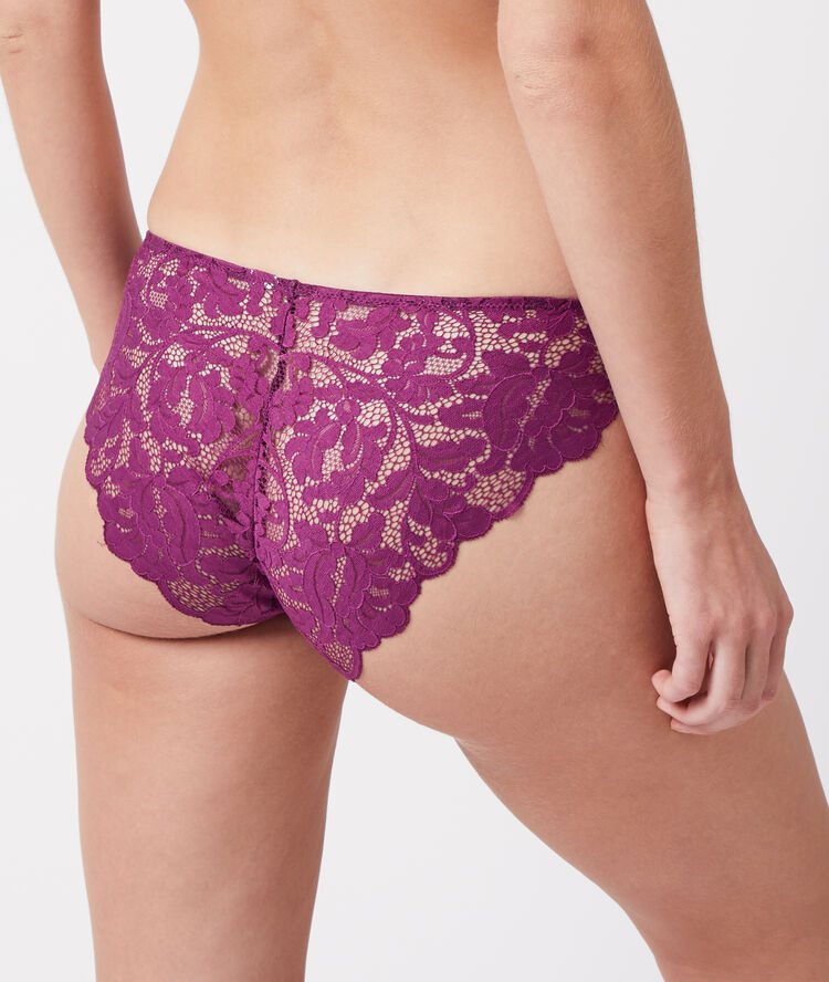 Slip avec dentelle orchidee.