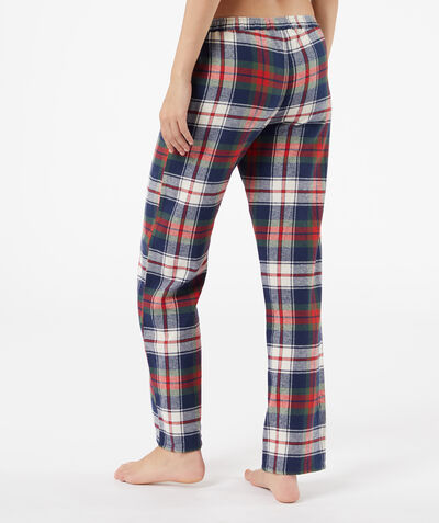 Pantalon de pyjama imprimé tartan 100% coton biologique;${refinementColor}