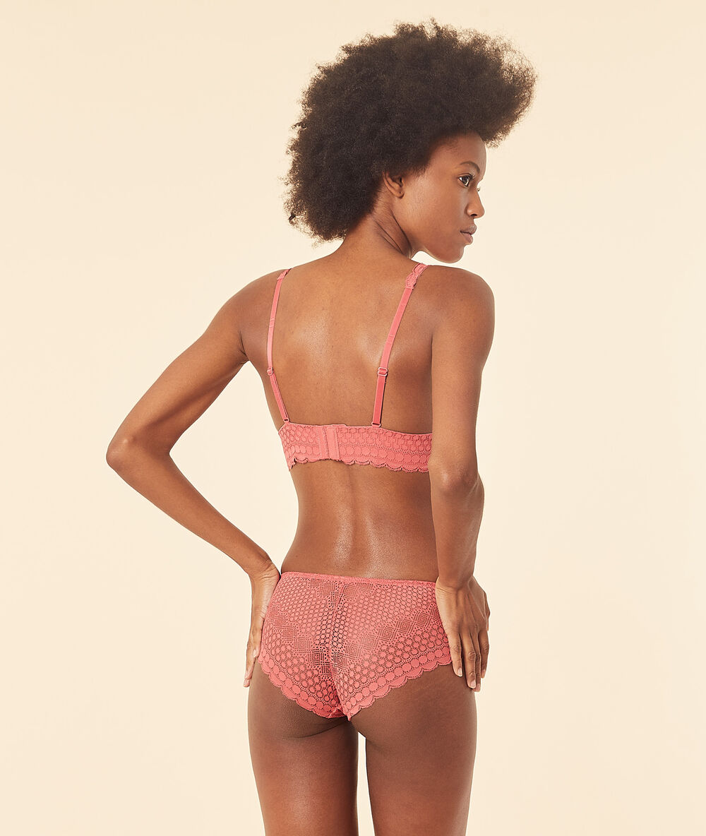 Bra n&deg;8 - non-wired triangle bra grenadine.