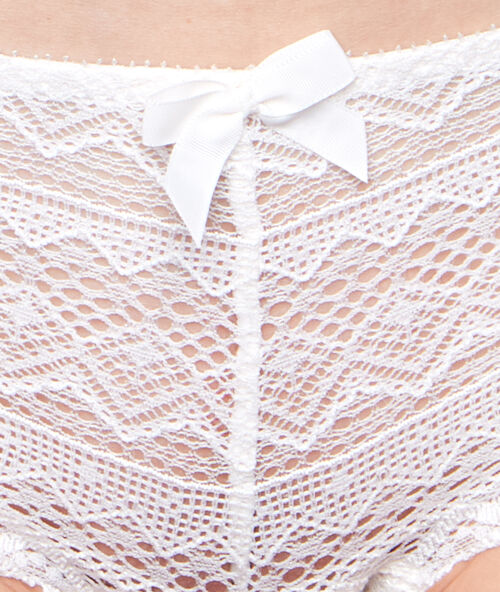 Lace shorts white.