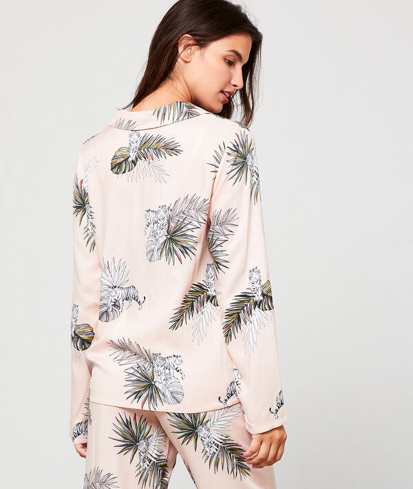 Pyjama shirt in jungle print Pyjama shirt in jungle print