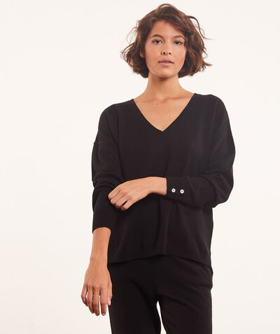 Long-sleeved cashmere top   ;${refinementColor}