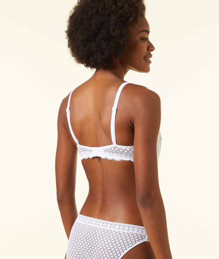 Non-padded bra white.
