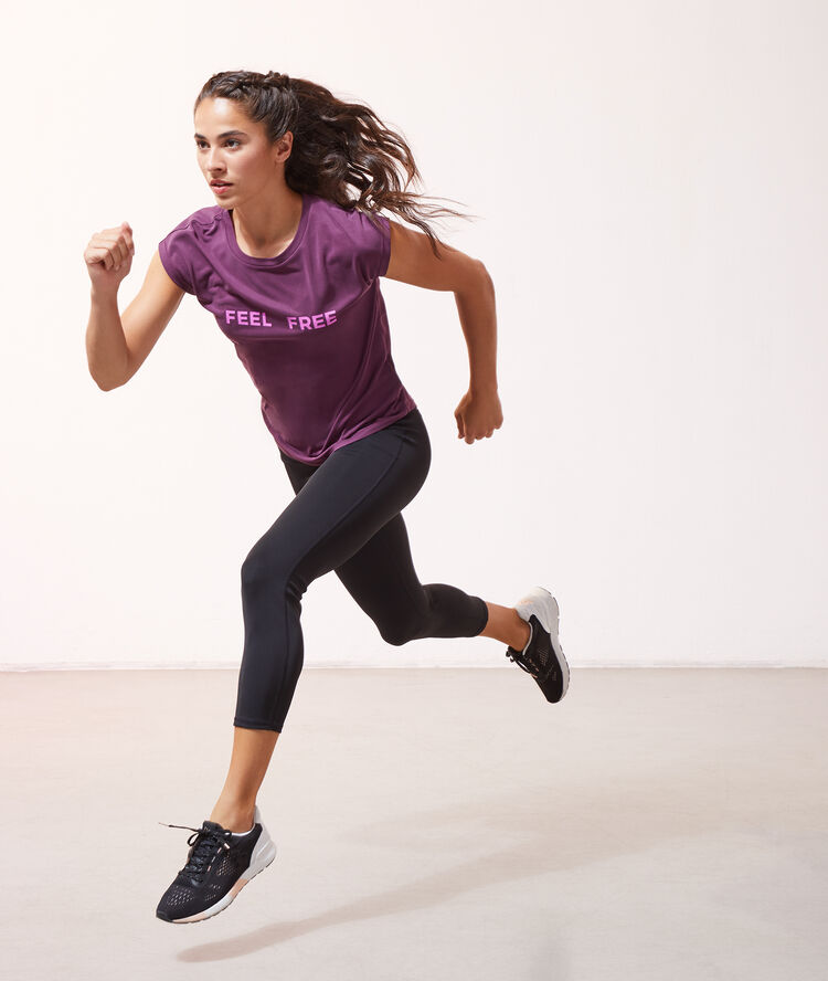 Legging de training court noir.