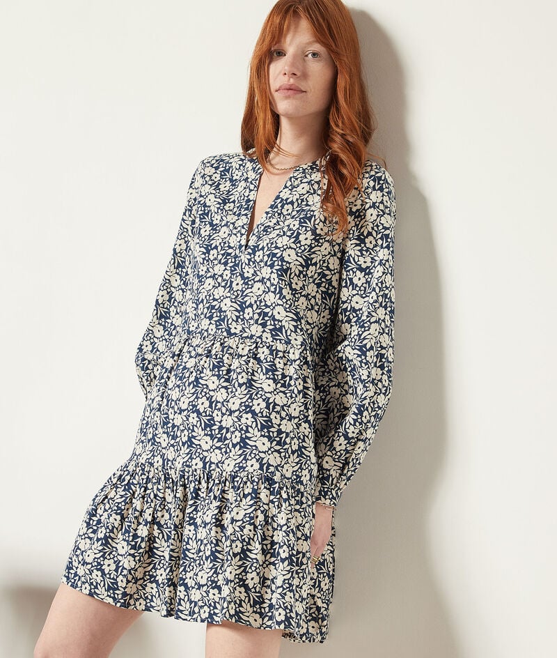 100% Cotton Printed Dress;${refinementColor}