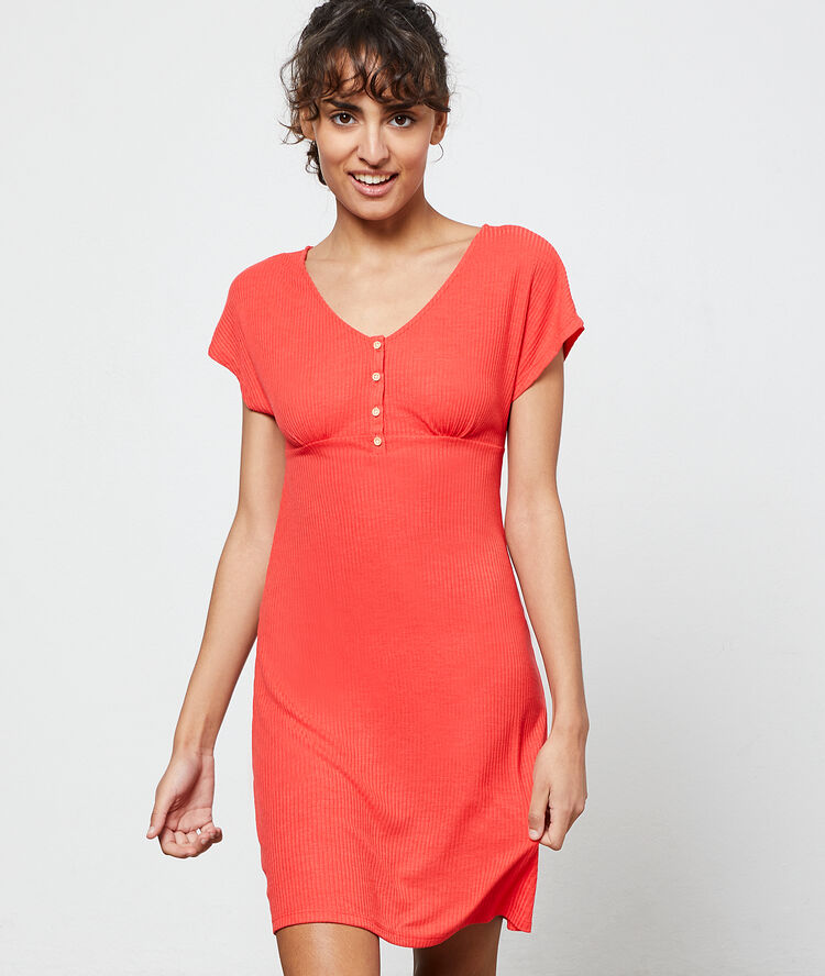 Ribbed babydoll orange.