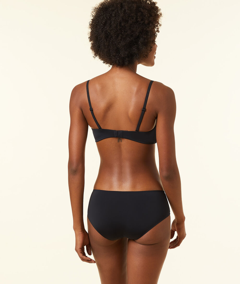 Microfiber shorts black.