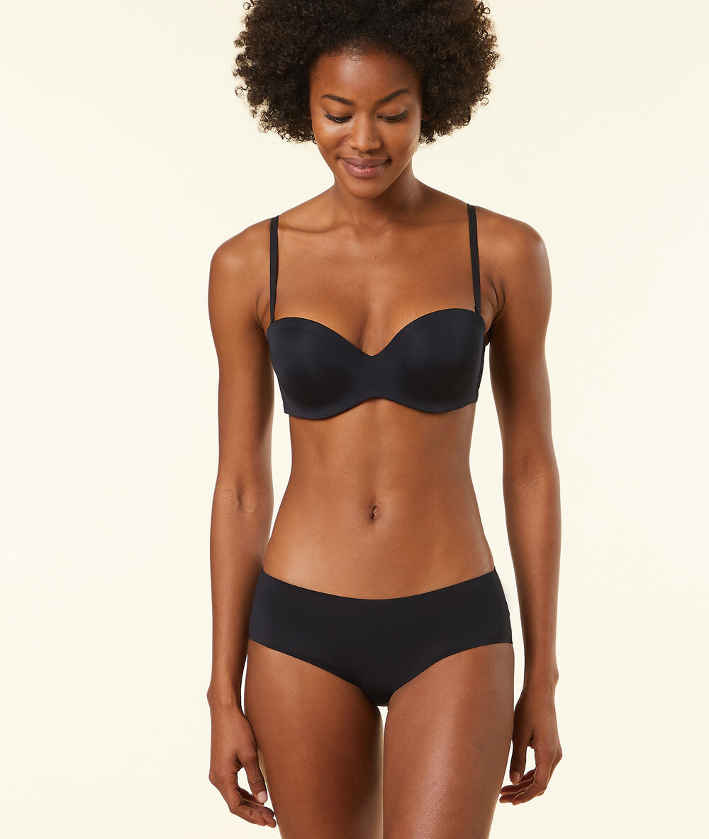 Culote de microfibra negro.