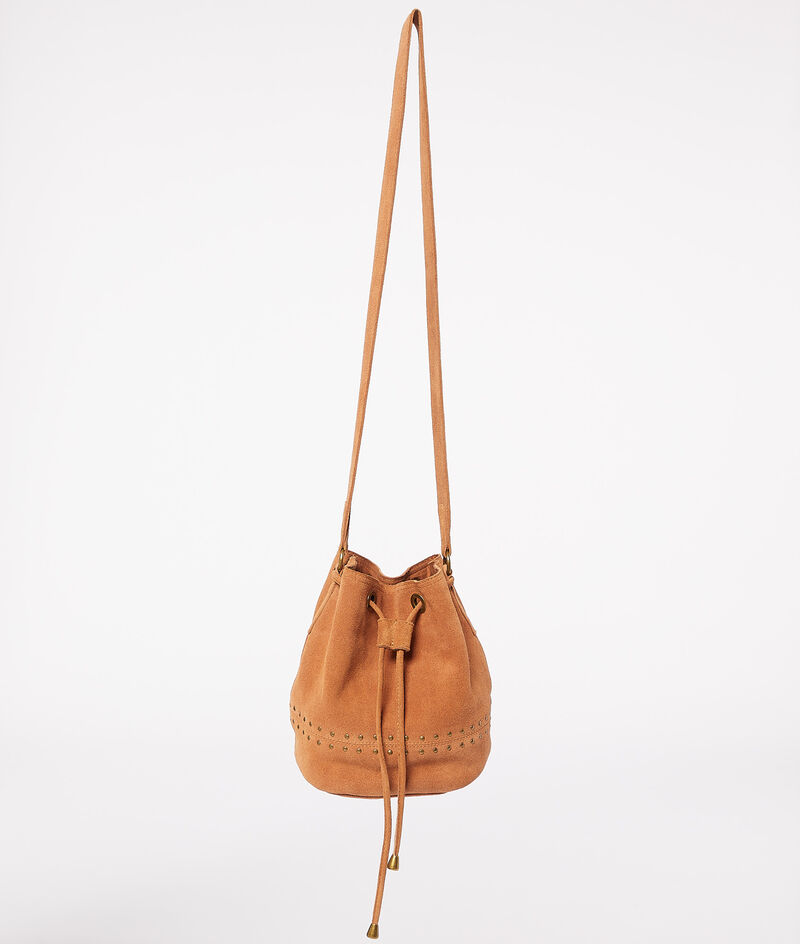 Leather crossbody bag;${refinementColor}