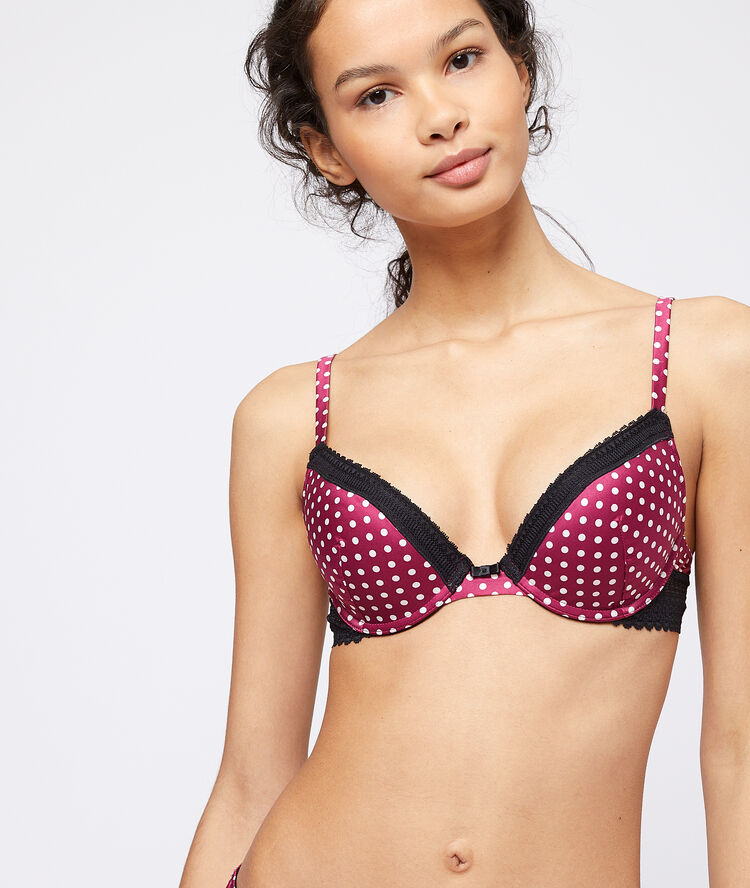 Bra n&deg;2 - plunge push-up bra purple.