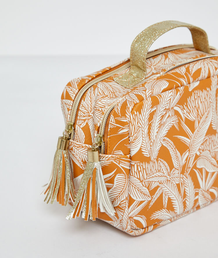 Make up bag yellow.