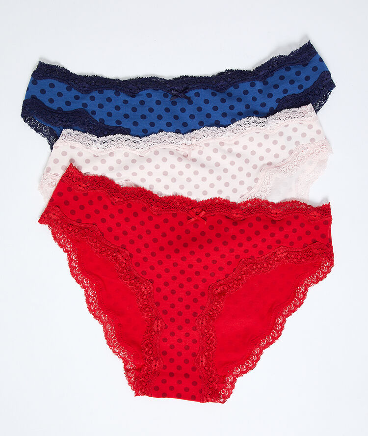 Cotton briefs pack red.