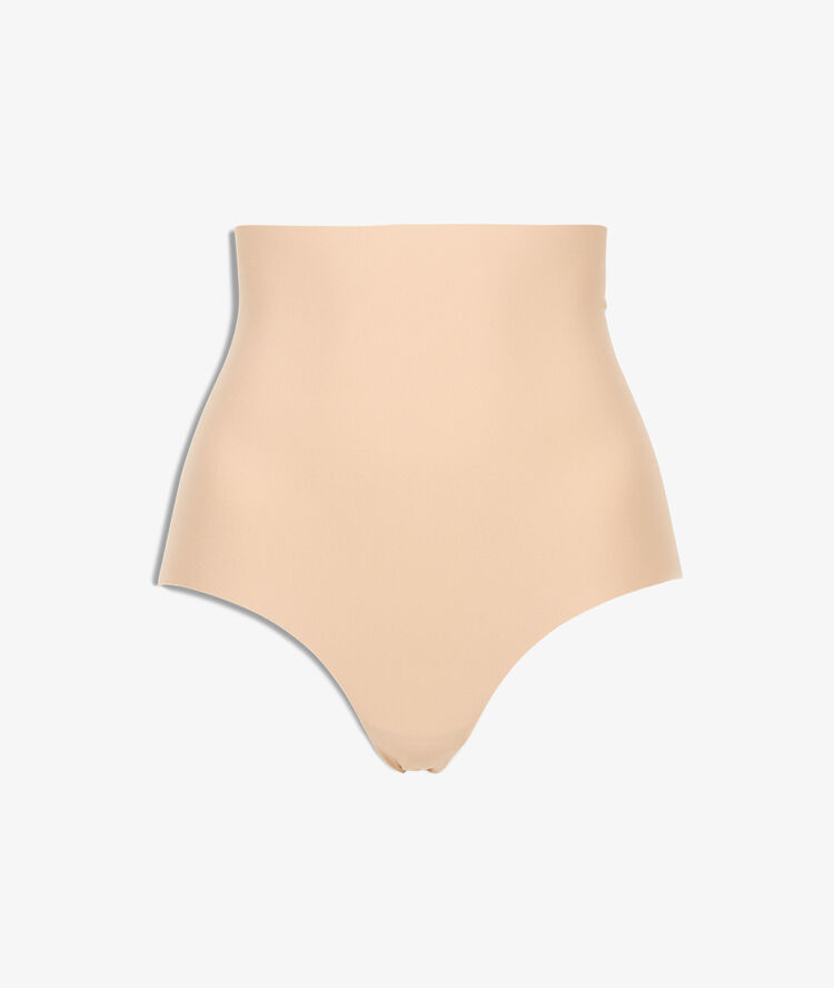 Culotte taille haute - maintien fort beige.