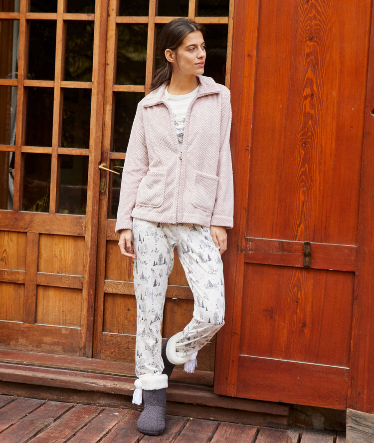 Pyjama 3 pi&egrave;ces rose.