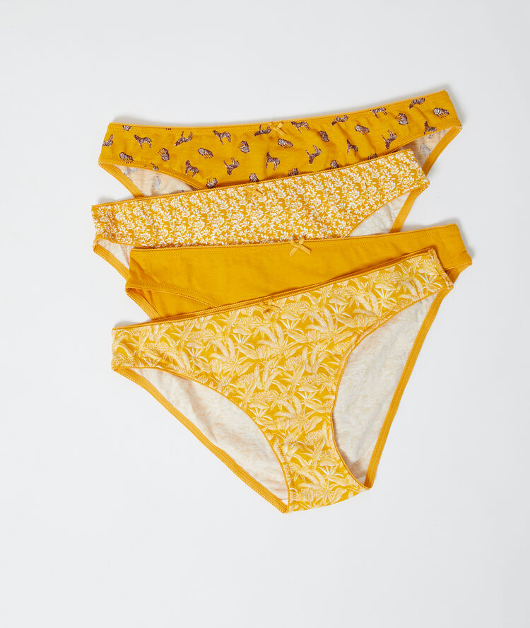 4-pack briefs ochre.