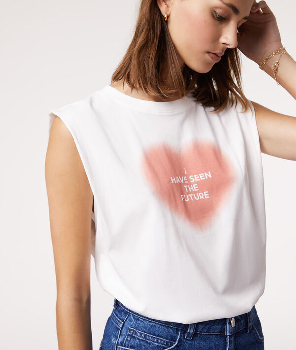 T-shirt sans manches "I have seen the future" 100% coton biologique;${refinementColor}