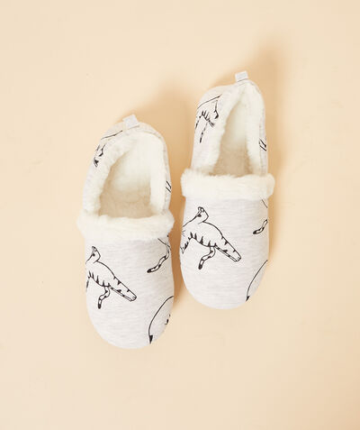 Mule slippers with furry lining   ;${refinementColor}