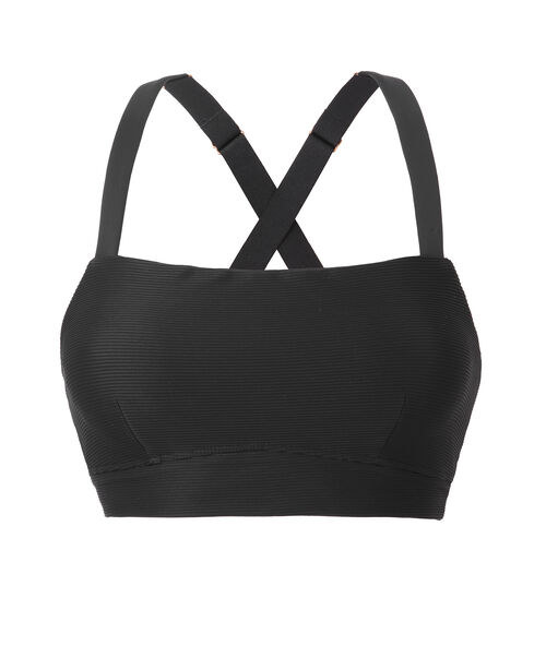Criss-cross back bralet - light support noir.