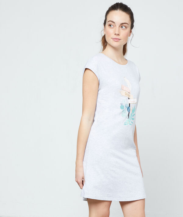 beach, uluru, paradise' organic cotton nightgown;${refinementColor}