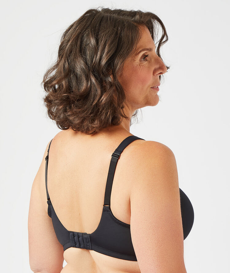 Post-masectomy light padded bra black.