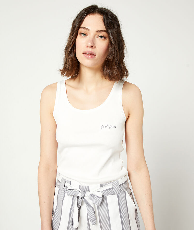 D&eacute;bardeur "feel free" ecru.