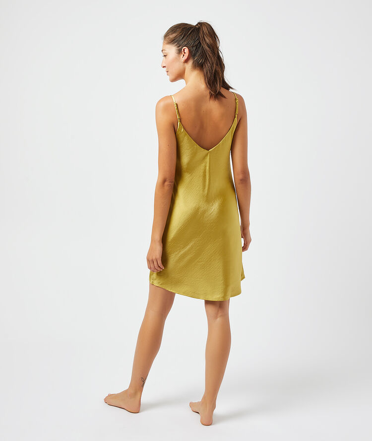 Nuisette satin&eacute;e anis.