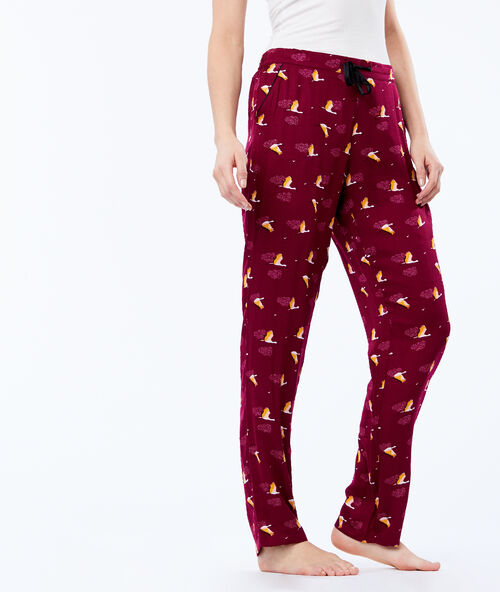 Large pyjama bottom plum.