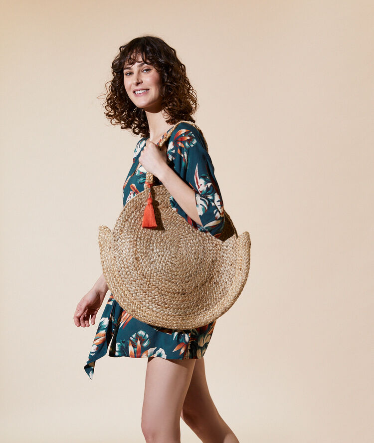 Beach cover up linen.