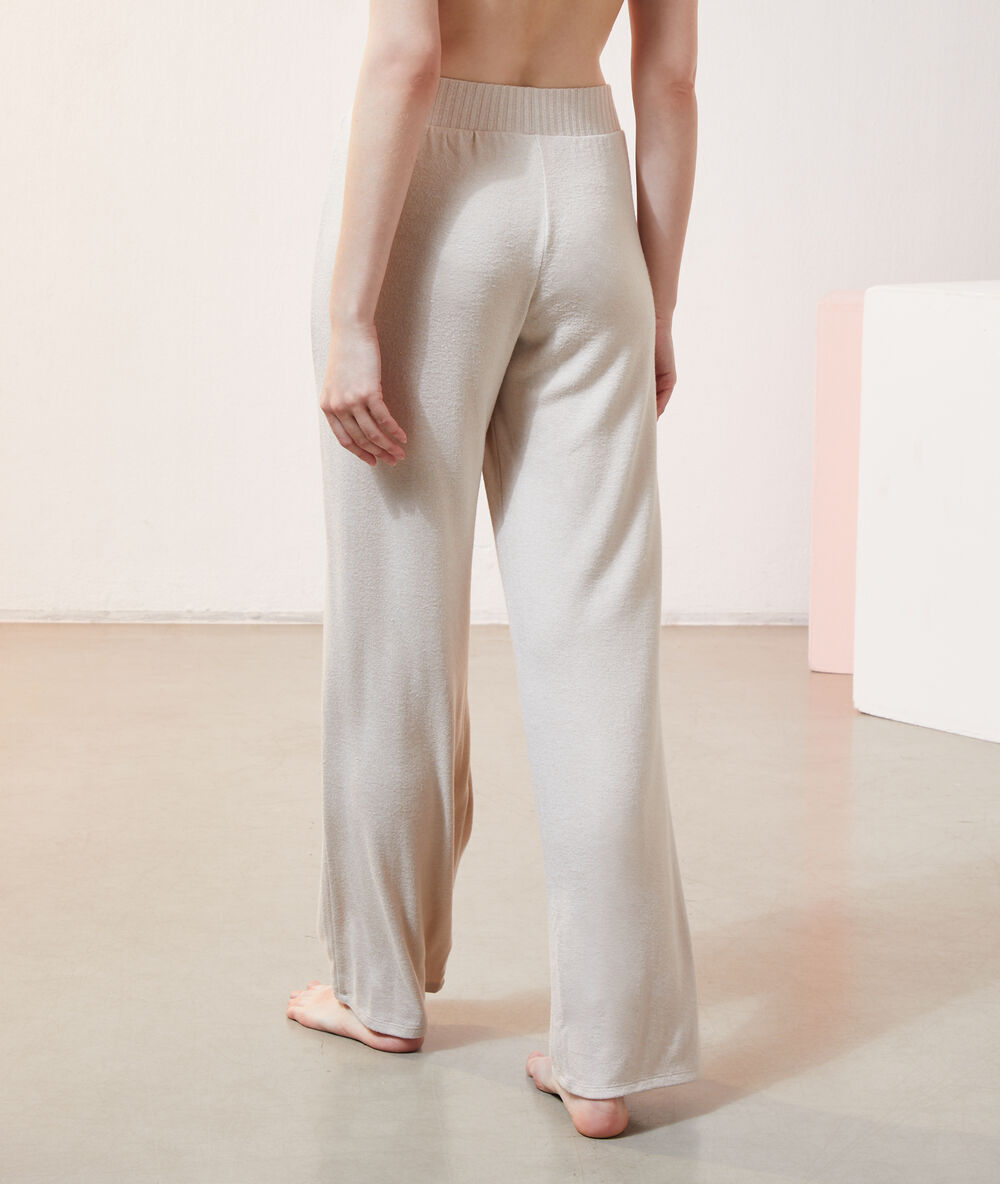 Loungewear trousers beige.