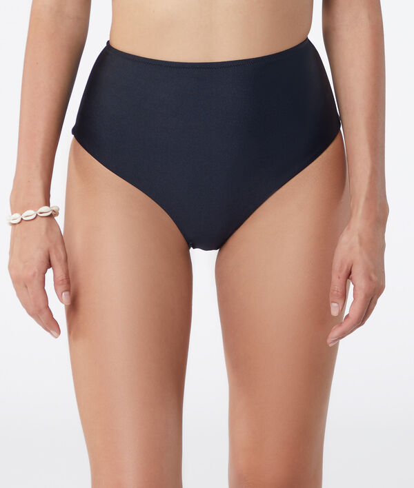 High waist bikini bottom;${refinementColor}