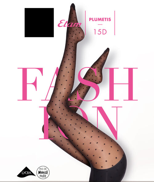 Dobby tights black.