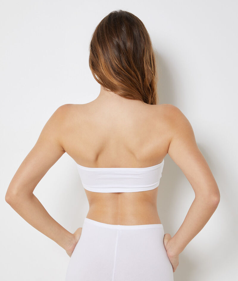 Strapless Wireless Stretchy Organic Cotton Bra;${refinementColor}