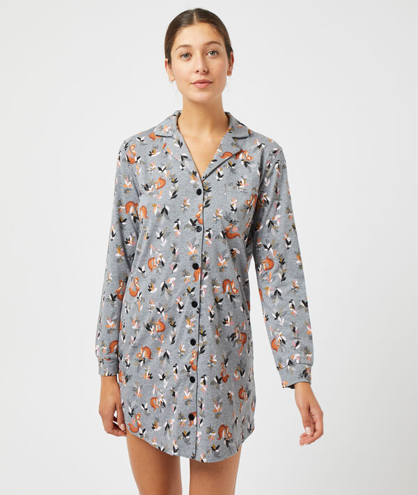 Chemise de nuit imprim&eacute;e;${refinementColor}