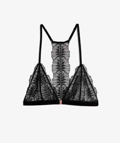 Embroidered tulle bralette;${refinementColor}