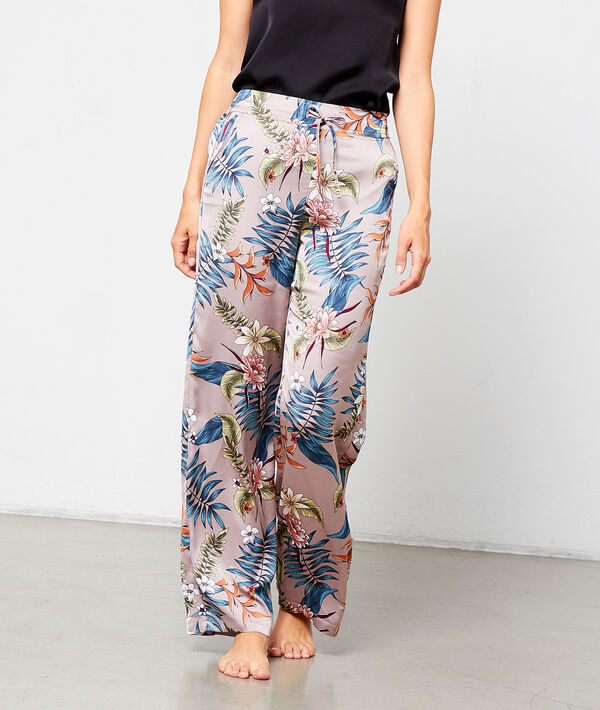 Pantalon satiné imprimé Pantalon satiné imprimé
