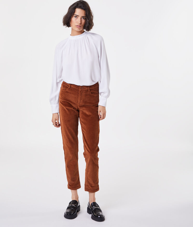 High Neck Blouse;${refinementColor}