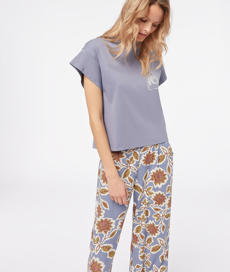 Print Sleep Pants;${refinementColor}
