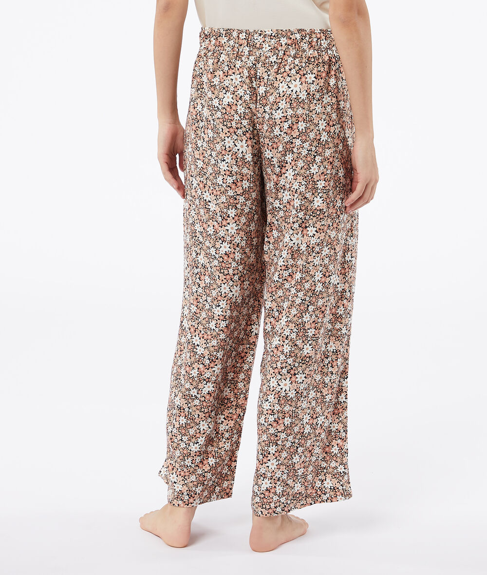 Floral print sleep pants;${refinementColor}