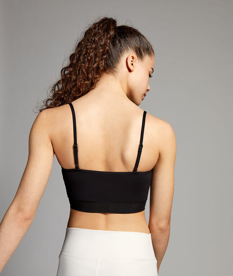 Workout crop top black.