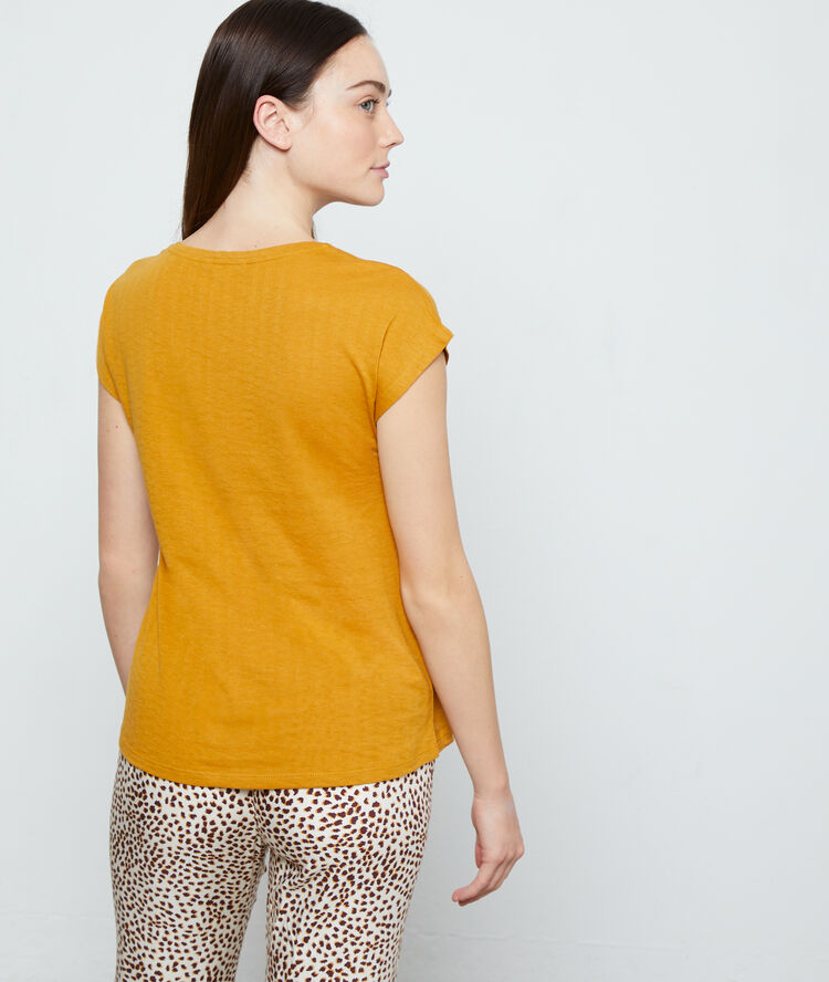 Short sleeves t-shirt  ochre.