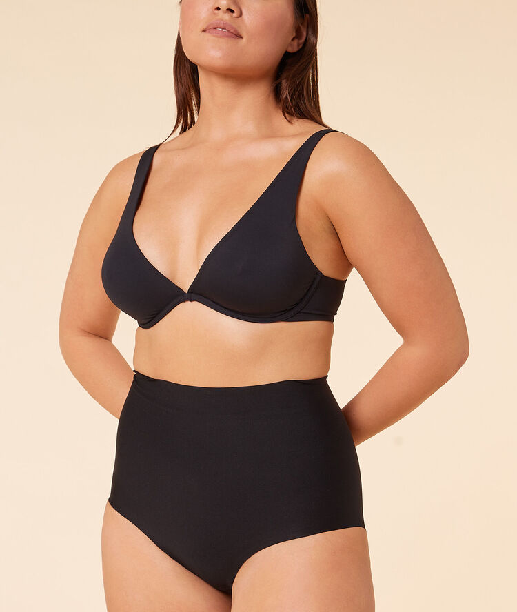 Culotte taille haute - maintien fort noir.