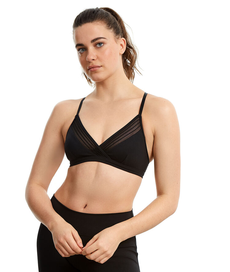 Yoga bra - medium support black.