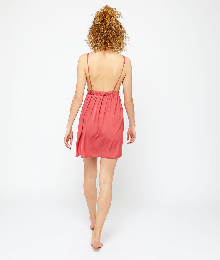 Slip with all lace top panel pink.