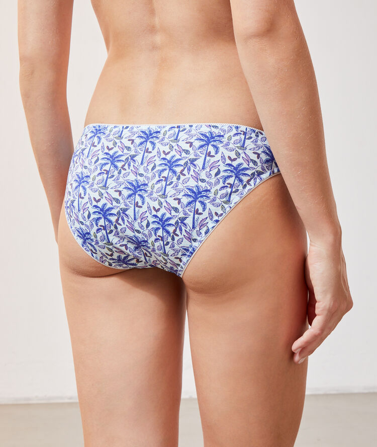 Lot de 4 slips bleu.