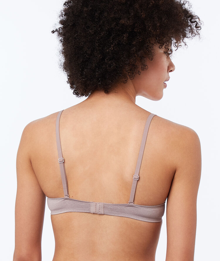 Micro padded demi cup beige.