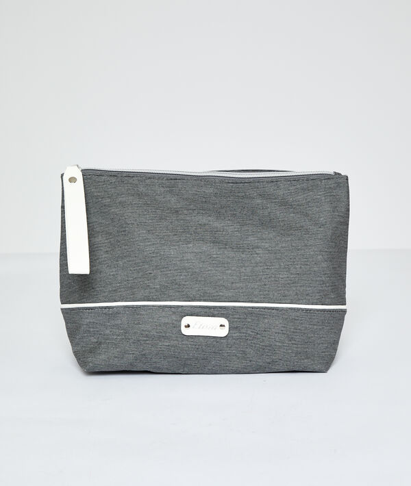 Striped toiletry bag Striped toiletry bag ;${refinementColor}