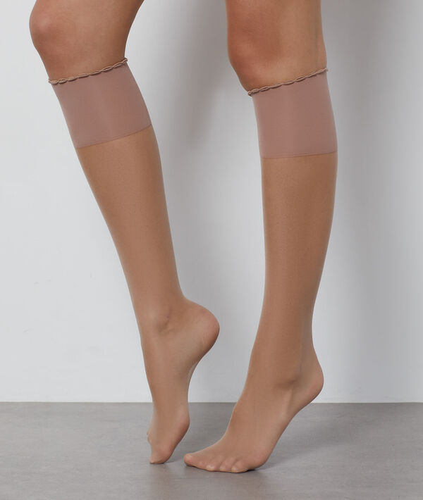 2 pares de calcetines tipo media 15D 2 pares de calcetines tipo media 15D